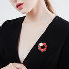 Strawberry Wreath Alloy Brooch PA4800