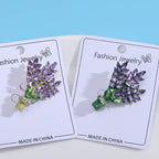 Floral Rhinestone Brooch PA4807 - view 3