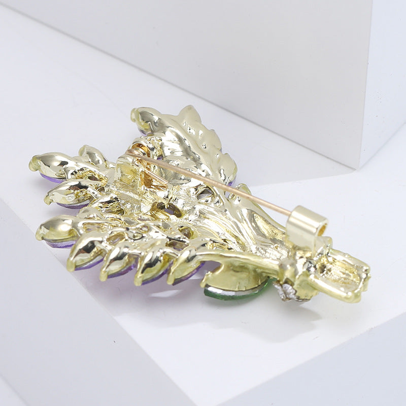 Floral Rhinestone Brooch PA4807 - view 8