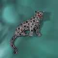 Leopard Rhinestone Brooch PA4813
