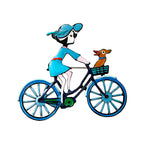 Bicycle Girl Alloy Brooch PA4880