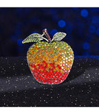 Apple Rhinestone Brooch PA4923