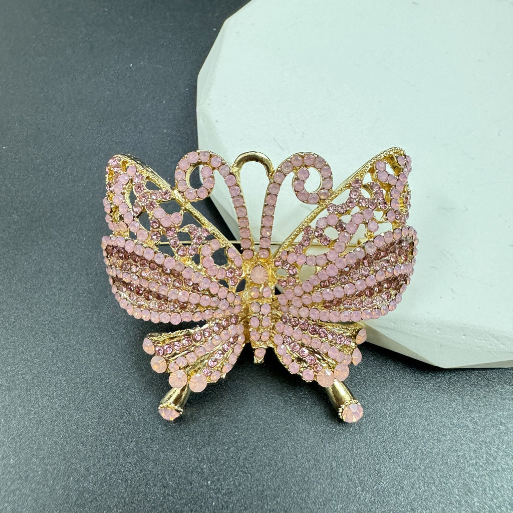 Butterfly Rhinestone Brooch PA5005