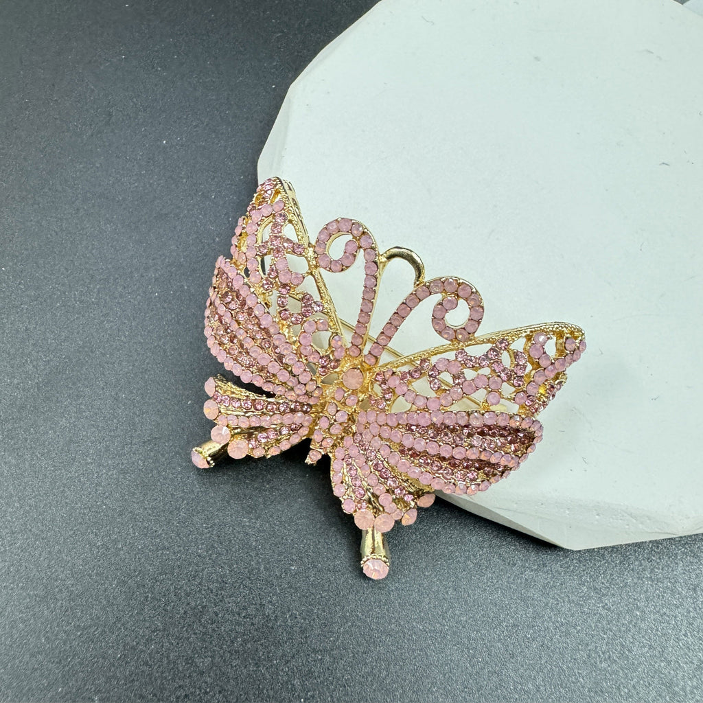 Butterfly Rhinestone Brooch PA5005