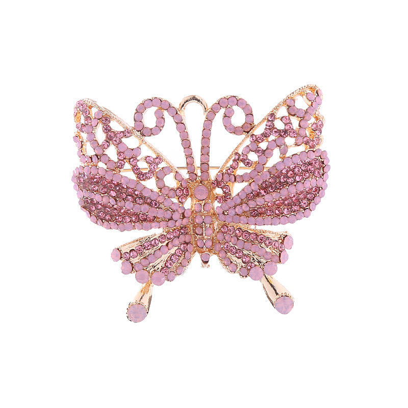 Butterfly Rhinestone Brooch PA5005