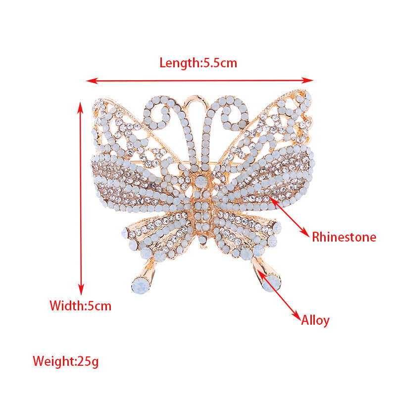 Butterfly Rhinestone Brooch PA5005