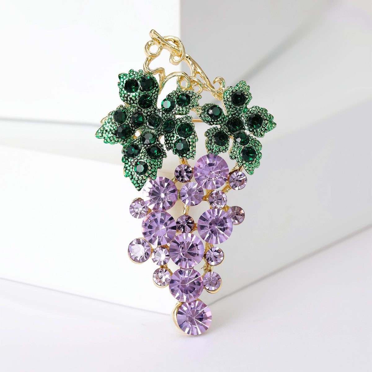 Grape Rhinestone Brooch PA5093