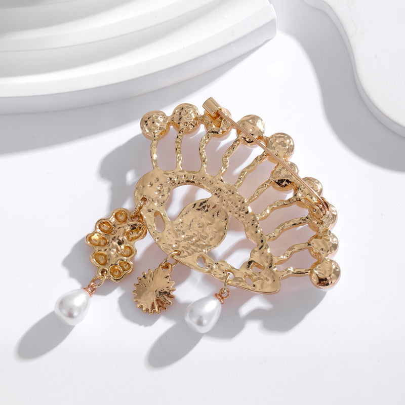 Pearl Evil Eye Alloy Brooch PA5228 - view 4