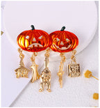 Halloween Evil Pumpkin Enamel Brooch PA5257 - view 3