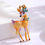 Christmas Baby Deer Enamel Brooch PA5324 - view 5