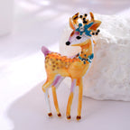 Christmas Baby Deer Enamel Brooch PA5324 - view 6