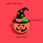 Halloween Pumpkin Ghost Acrylic Brooch PA5343