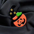 Halloween Pumpkin Ghost Acrylic Brooch PA5343