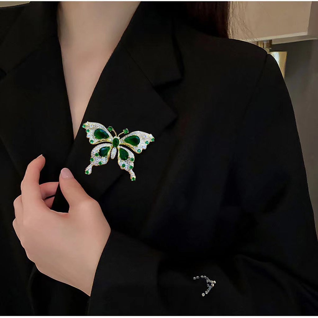Rhinestone Butterfly Brooch PA5378