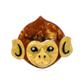 Monkey Head Alloy Acrylic Brooch PA5737