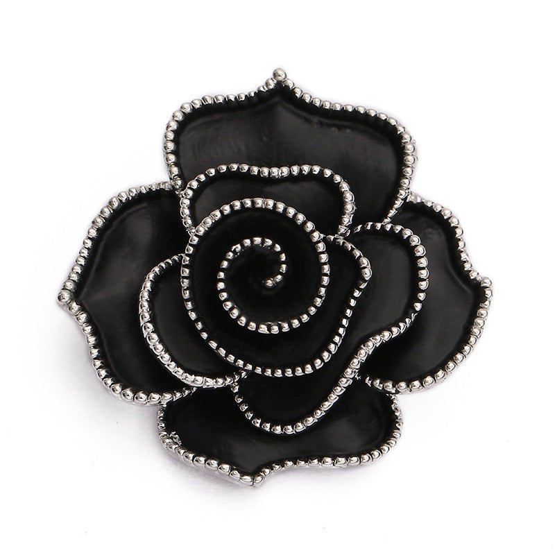 Camellia Alloy Rhinestone Brooch PA5828