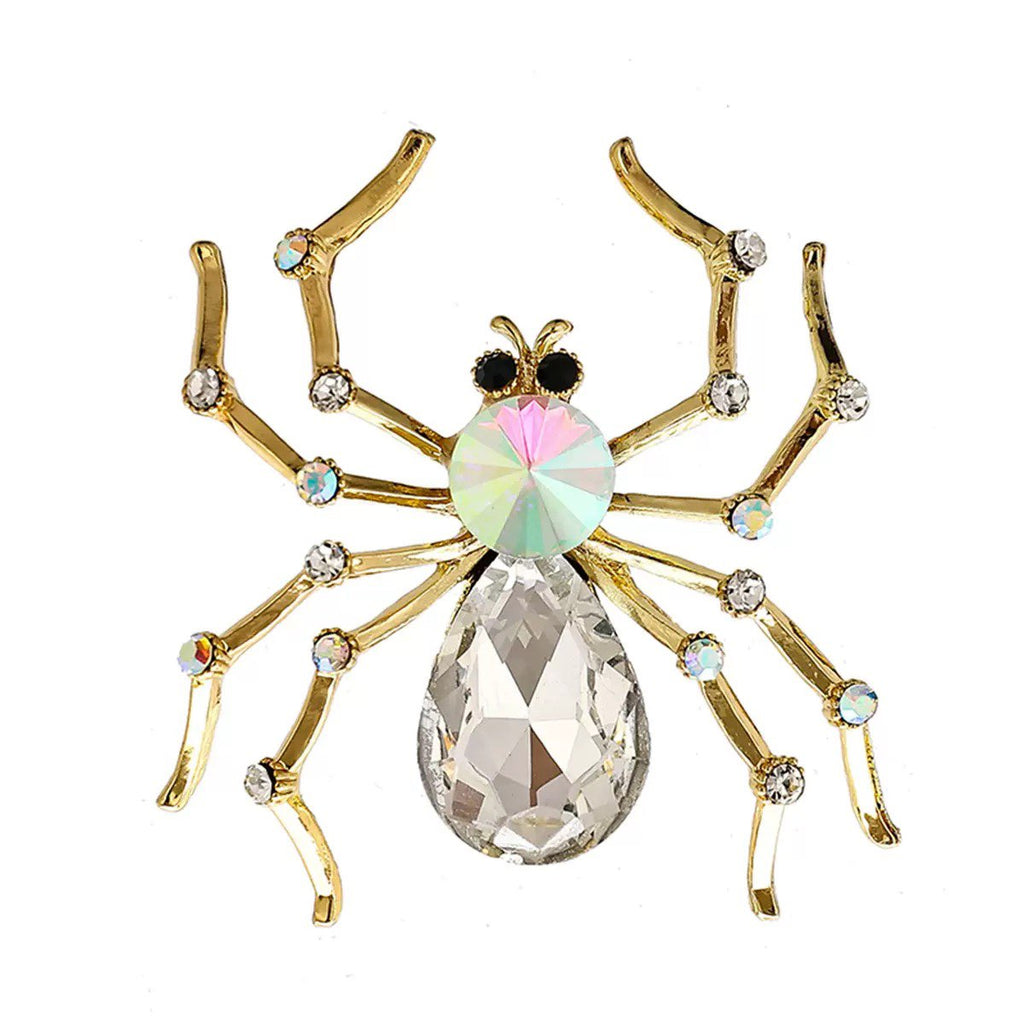 Spider Alloy Rhinestone Brooch  PA5920