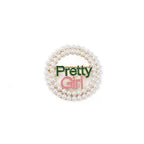 Alphabet Alloy Brooch PA5980