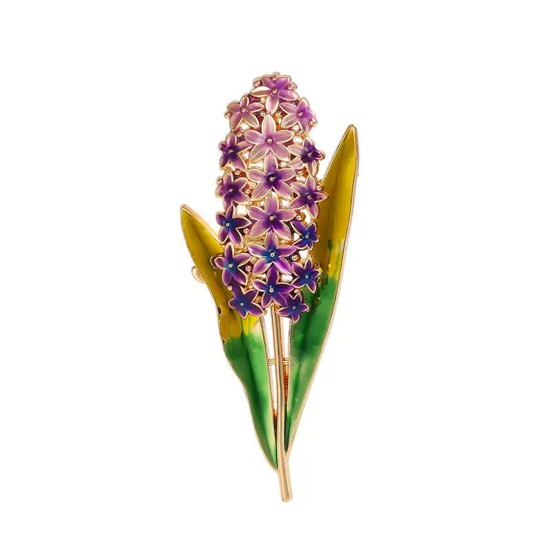Corn Alloy Rhinestone Brooch PA6078