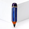 Pencil Alloy Rhinestone Brooch PA6202