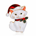 Cat Alloy Rhinestone Brooch PA6288