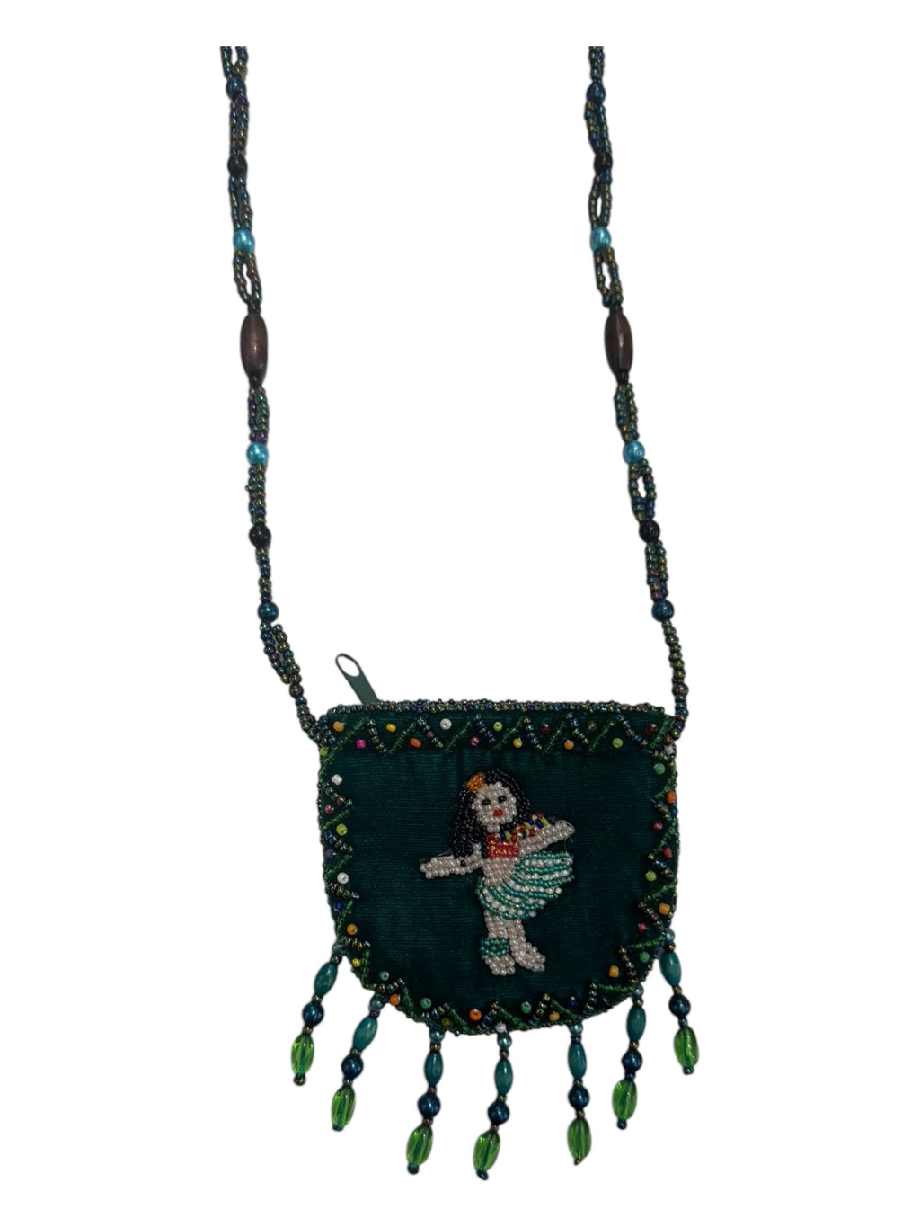 Hula Girl Velvet Mini Necklace Charm Bag V0704-Girl - view 2