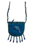 Dolphin Velvet Mini Necklace Charm Bag V0704-Dolphin - view 2