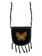 Butterfly Velvet Mini Necklace Charm Bag V0704-Butterfly - view 5