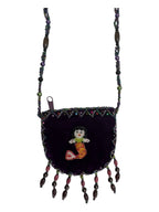 Mermaid Velvet Mini Necklace Charm Bag V0704-Mermaid - view 2