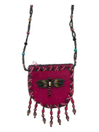 Dragonfly Velvet Mini Necklace Charm Bag V0704-Dragonfly - view 6