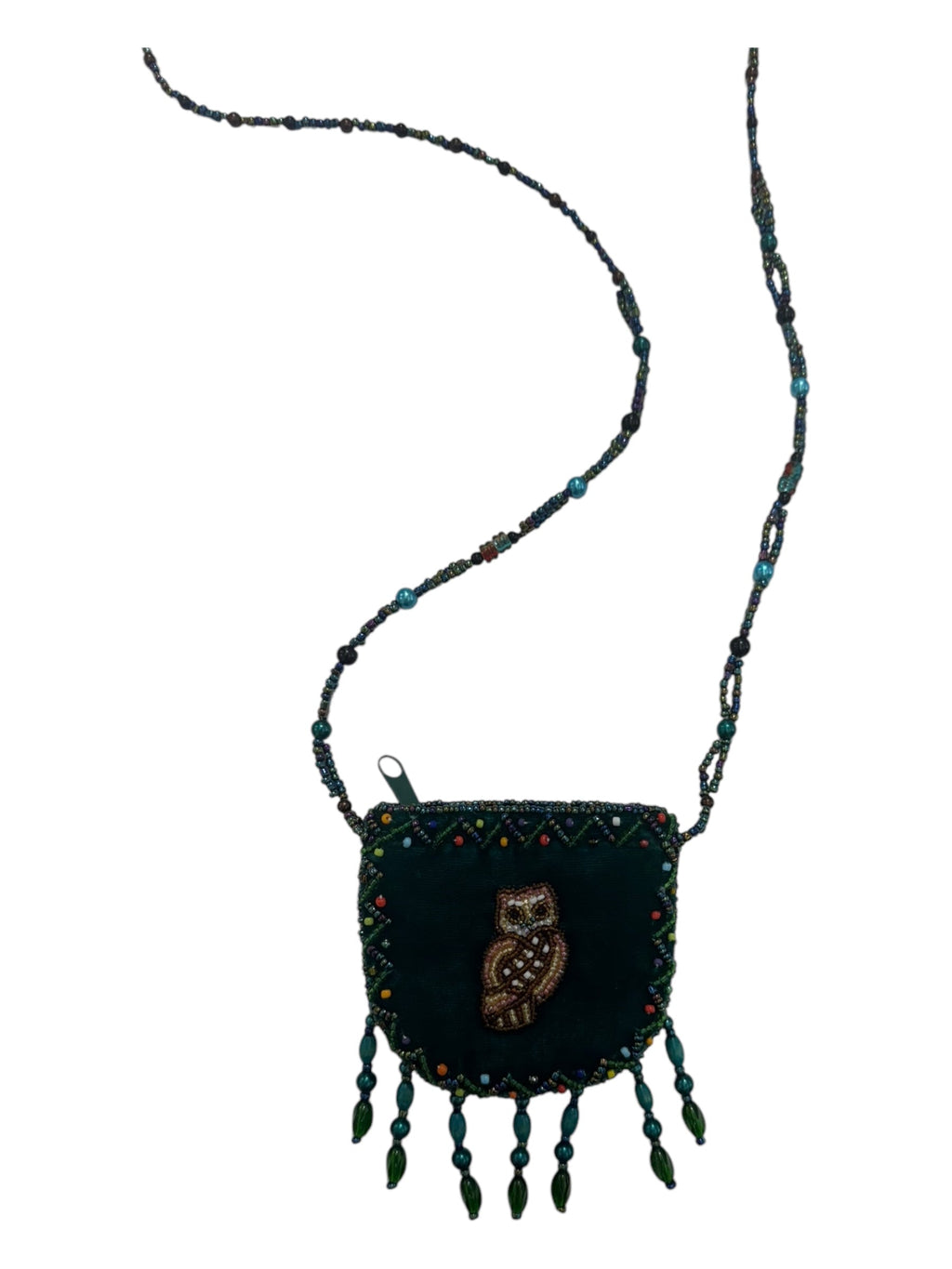 Owl Velvet Mini Necklace Charm Bag V0704-Owl - view 5