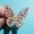 Butterfly Cubic Zirconia Rings R2496
