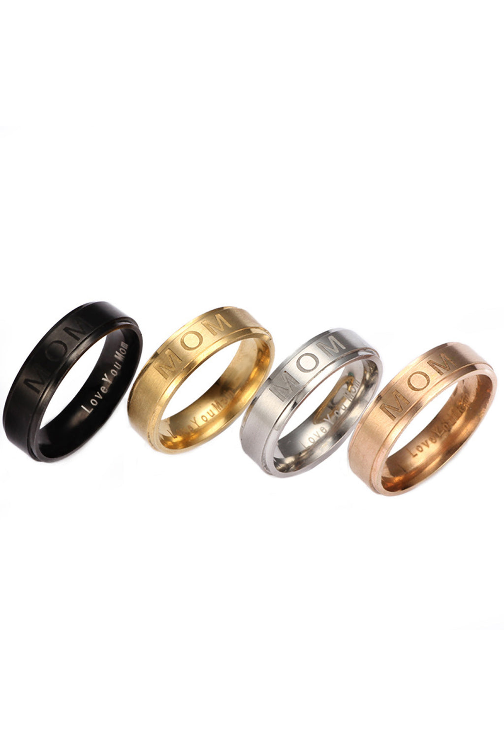 Mom Stainless Steel Ring R1718-BK