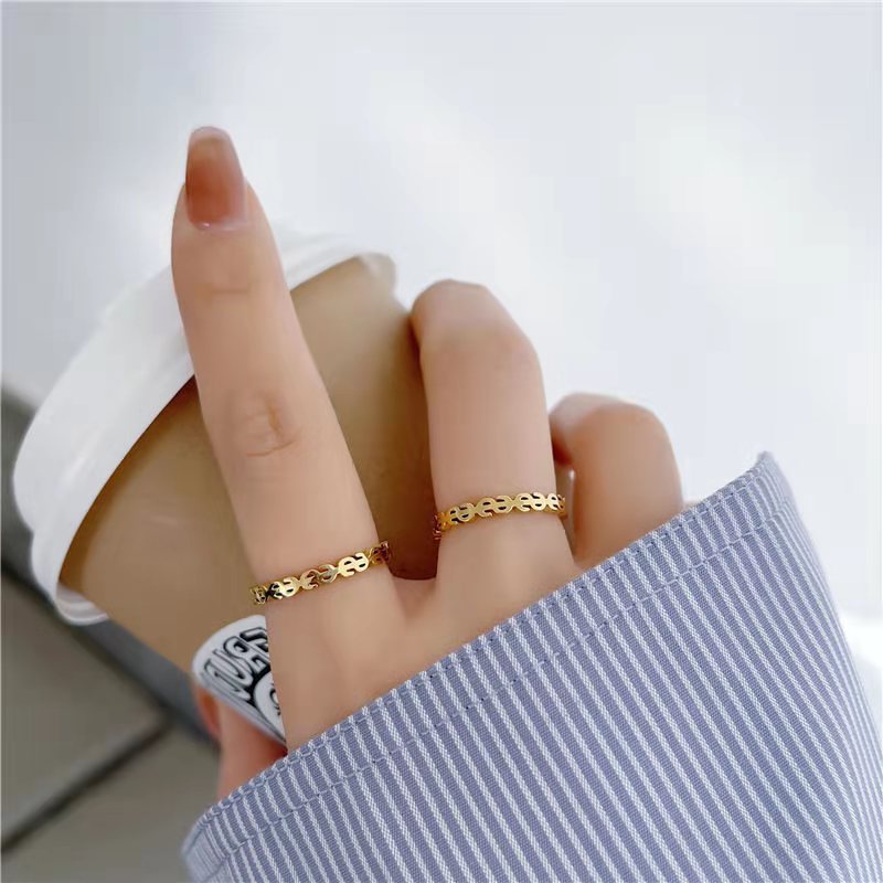 Dollar Stainless Steel Rings R1782