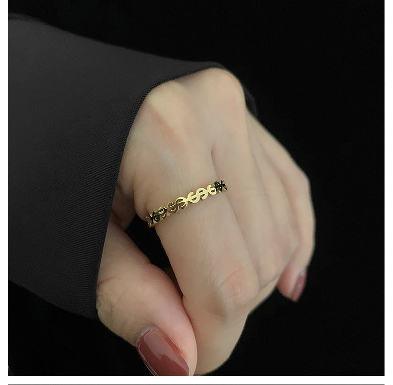Dollar Stainless Steel Rings R1782