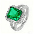 Square Cubic Zirconia Ring R2495