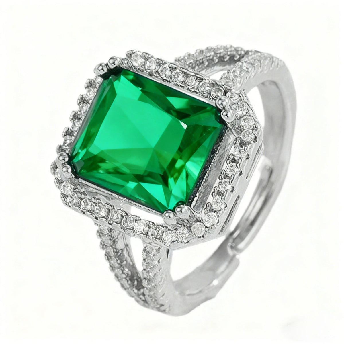 Square Cubic Zirconia Ring R2495