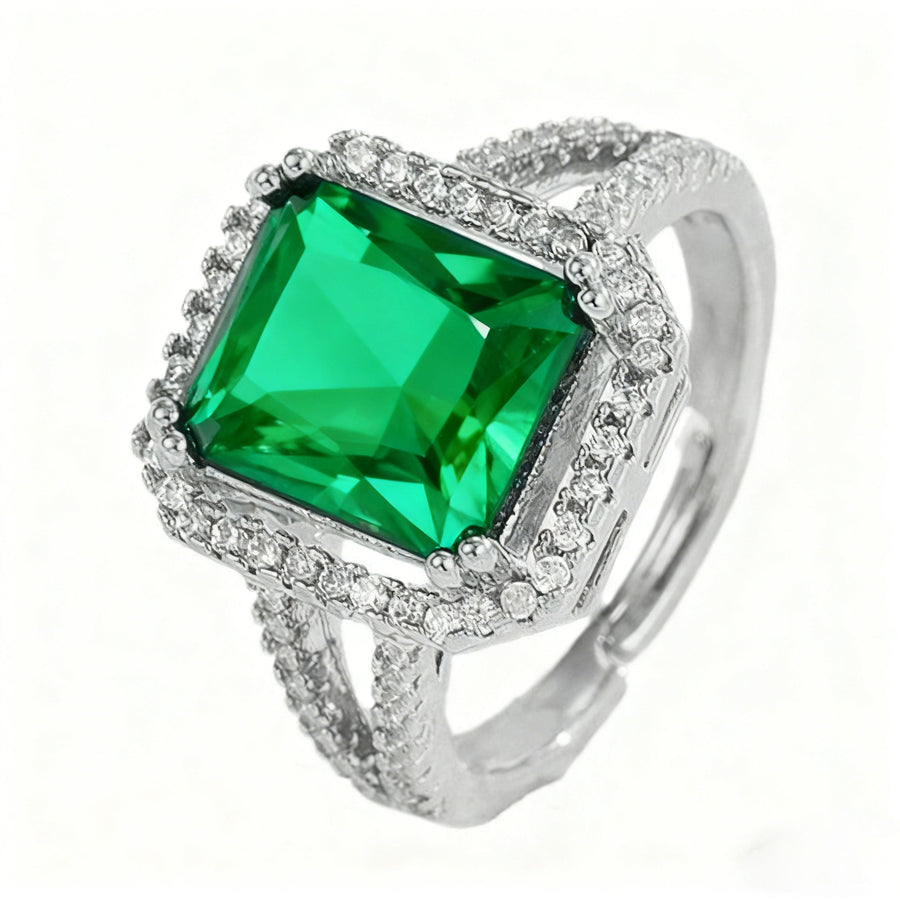 Square Cubic Zirconia Ring R2495