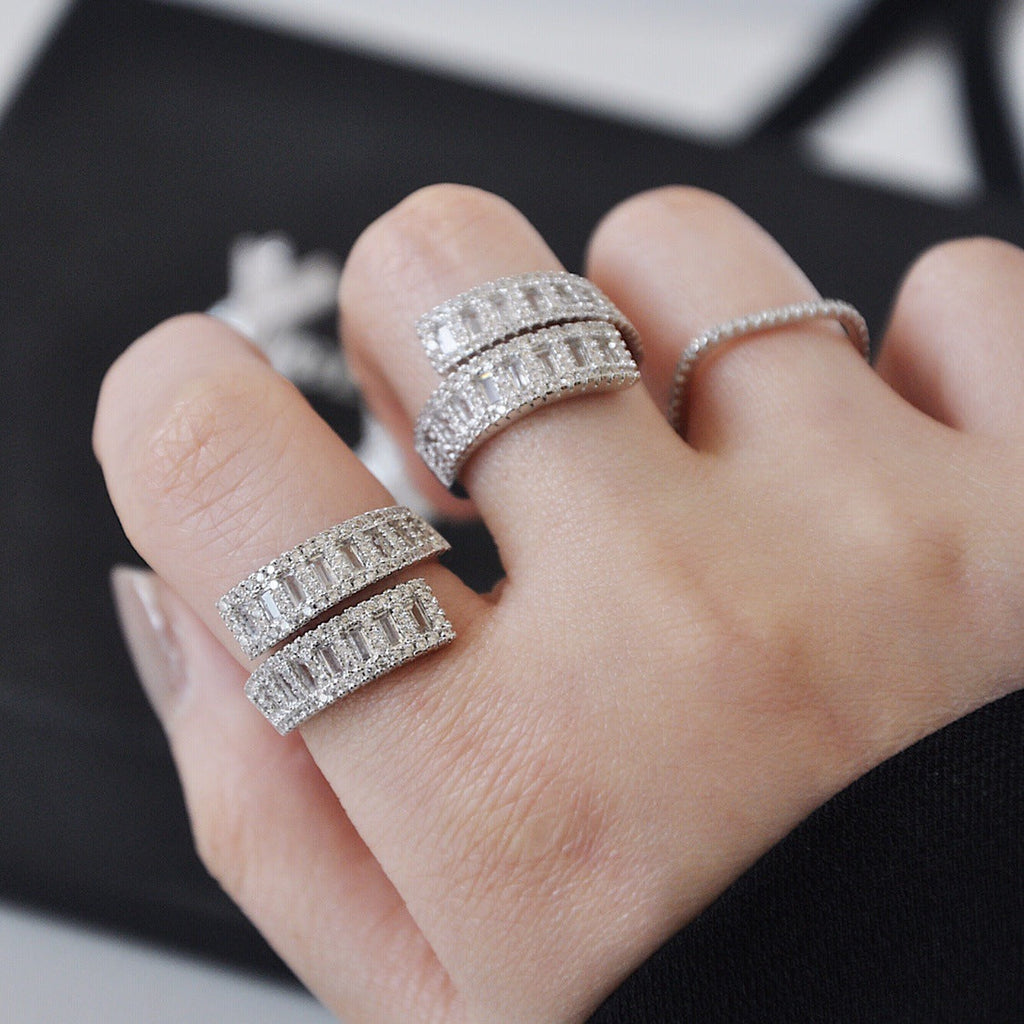 Crossover Cubic Zirconia Ring R2651