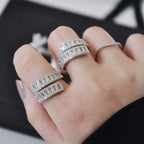 Crossover Cubic Zirconia Ring R2651