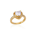 Love  Alloy Cubic Zirconia Ring R2701