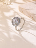 Leaf Cubic Zirconia Ring R2856 - view 3