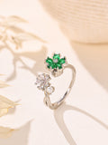 Flower Cubic Zirconia Ring R2869