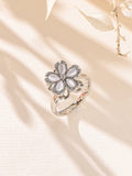 Flower Cubic Zirconia Ring R2875
