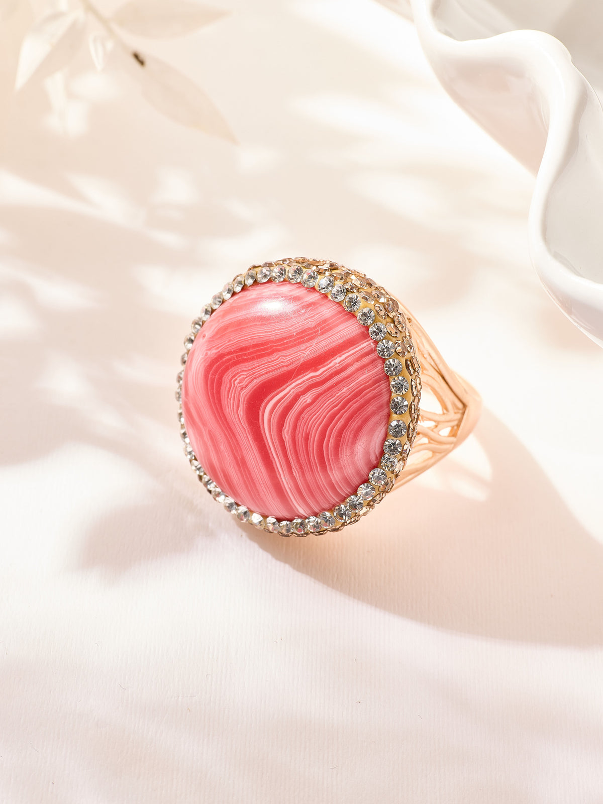 Mixed-Stone Pavé Cocktail Ring R2894 - view 3