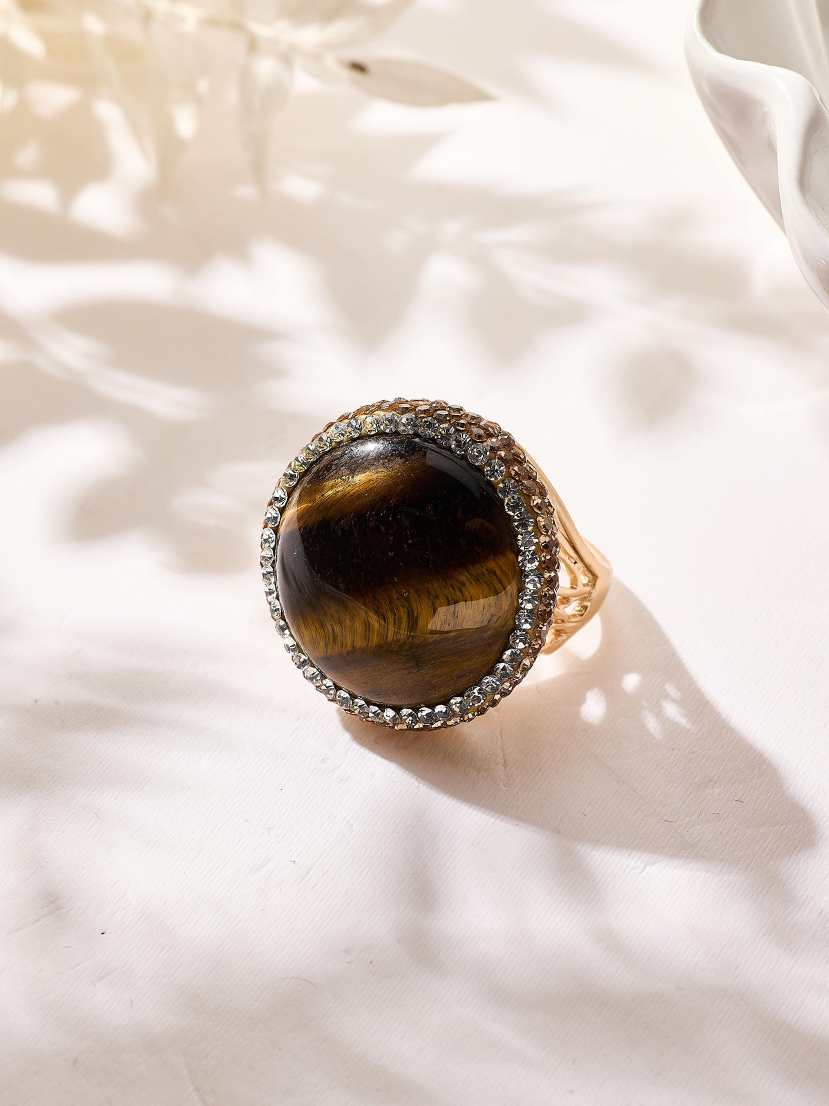 Mixed-Stone Pavé Cocktail Ring R2894 - view 4