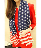 American Flag Printed Scarve S0165