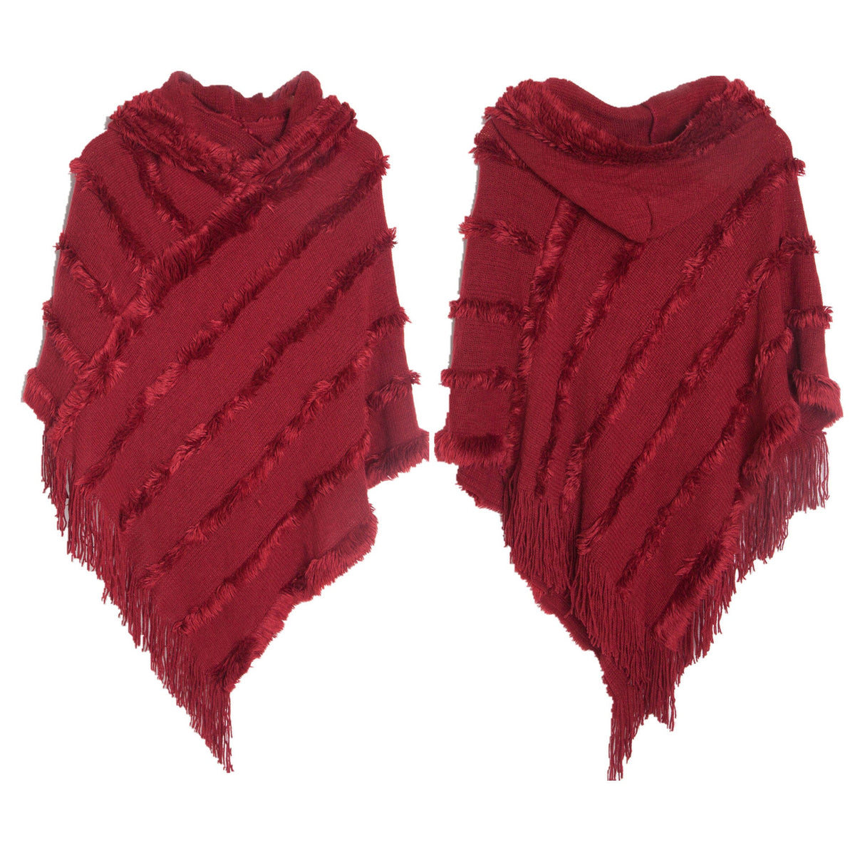 Knitted Pullover Cape S0174