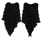 Knitted Pullover Cape S0174