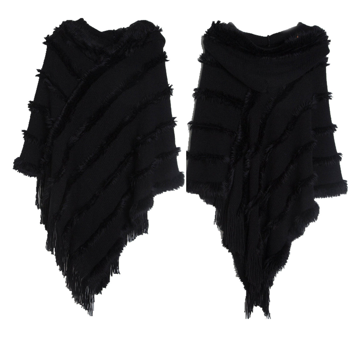 Knitted Pullover Cape S0174
